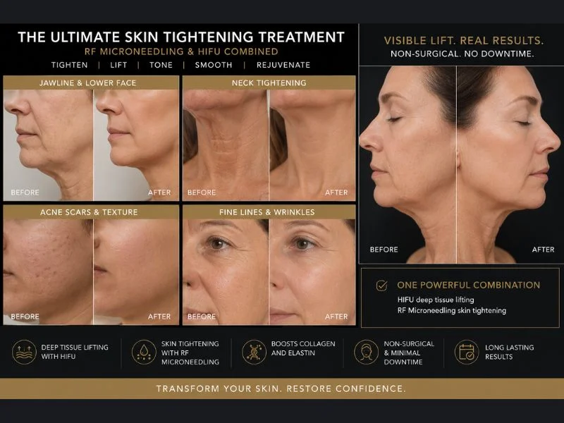 Results of combined treatment for the ultimate skin tightening treatment Brackley