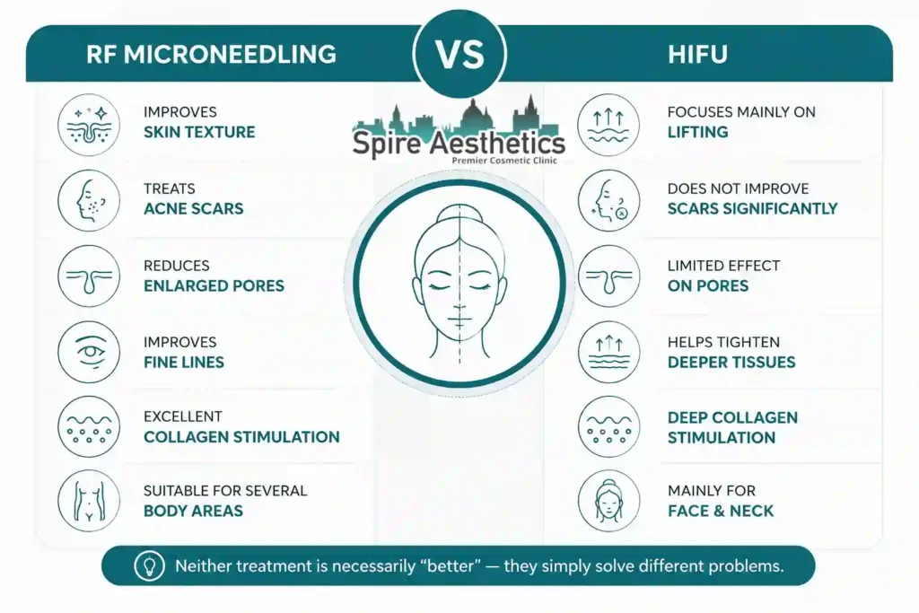 RF Microneedling vs HIFU: Which Treatment Gives Better Results Brackley?